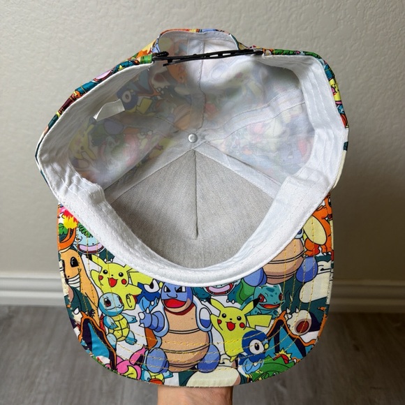 Pokemon Original Nintendo All Over Print Ball Cap Snap Back - Picture 8 of 8